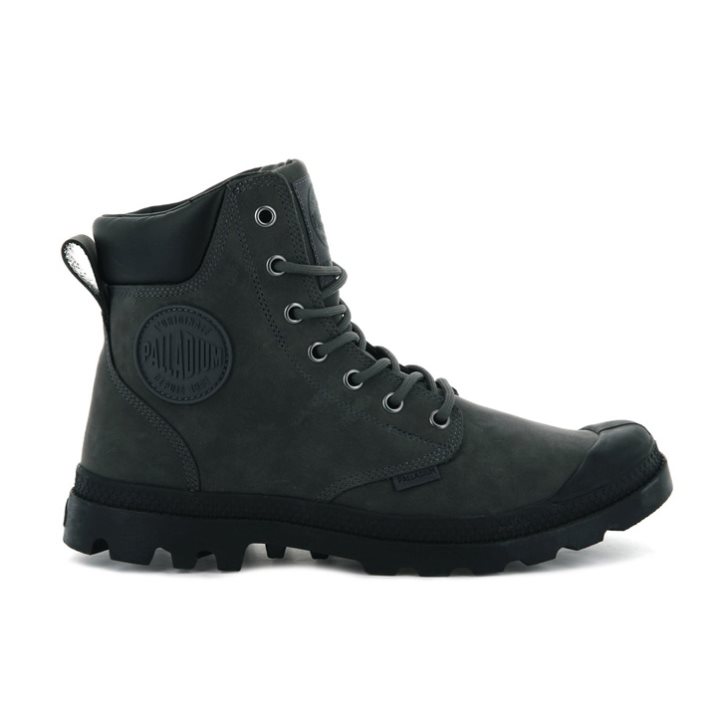 Dámské Boty Palladium Pampa Cuff WP LUX Černé | CZ RQX-69I